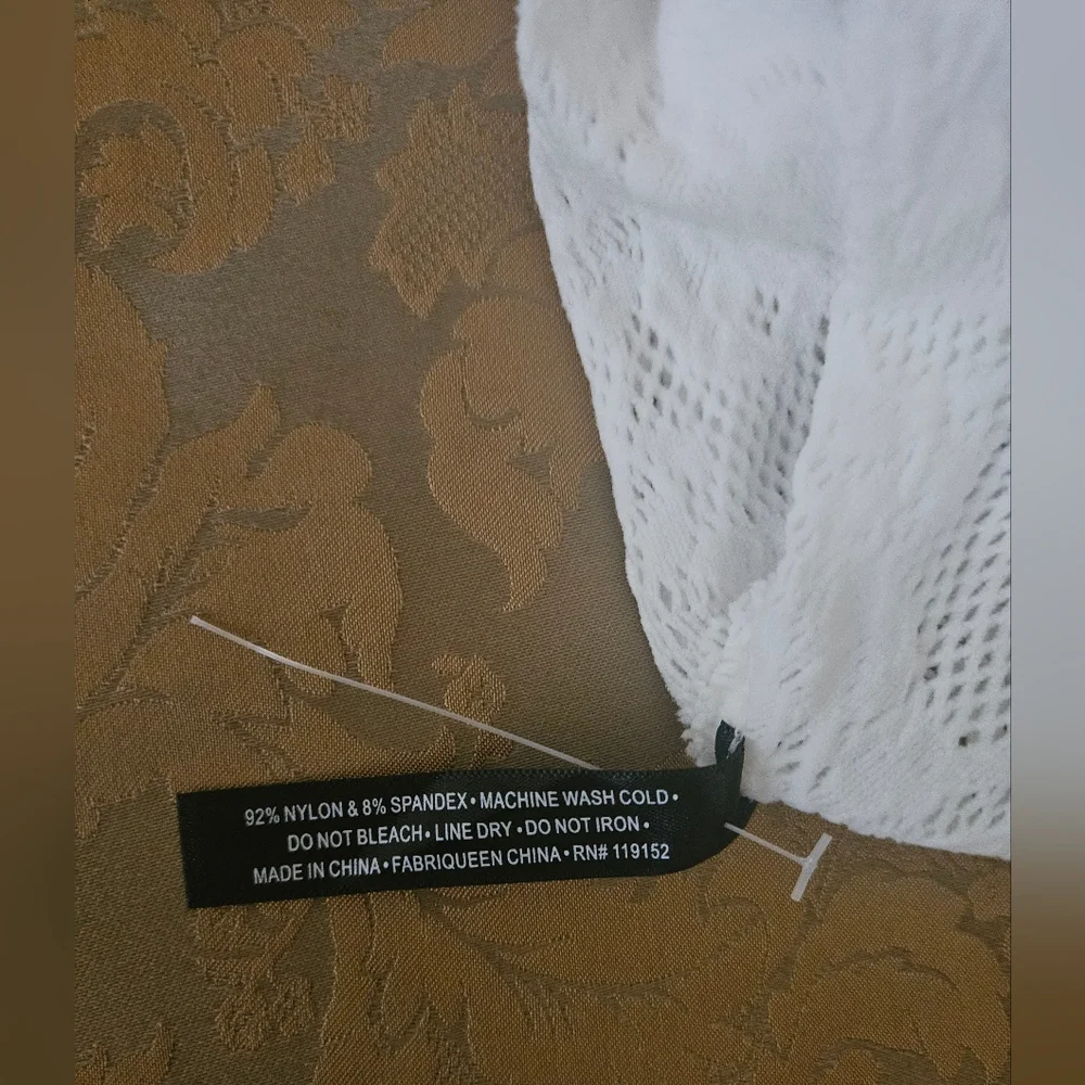 NWOT Out From Under Urban Outfitters See Through Knit Long Sleeve White Top - Picture 14 of 15